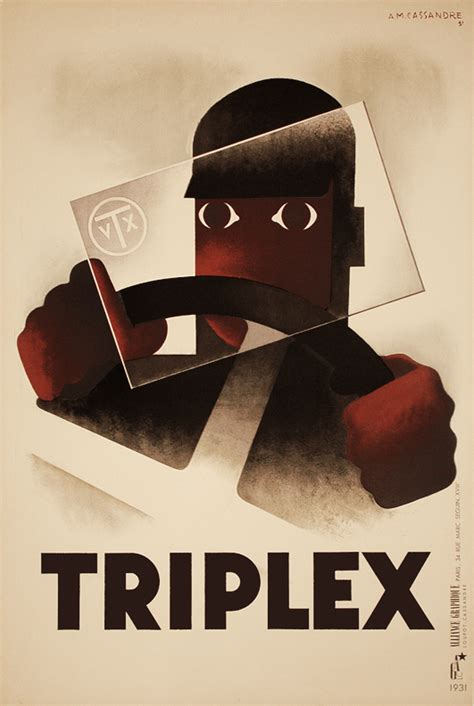 Triplex Poster By A M Cassandre Tony Scanlon Original Posters