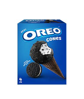 OREO Frozen Dessert Cones 4ct Icecream