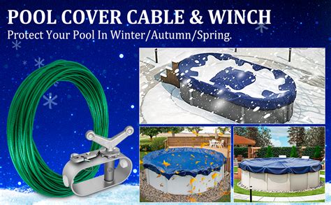 Amazon Swimming Pool Cover Cable And Winch Kit Ft Plastic