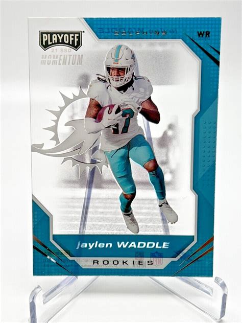 Jaylen Waddle RC 2021 Panini Chronicles PLAYOFF MOMENTUM Rookie PMR 6