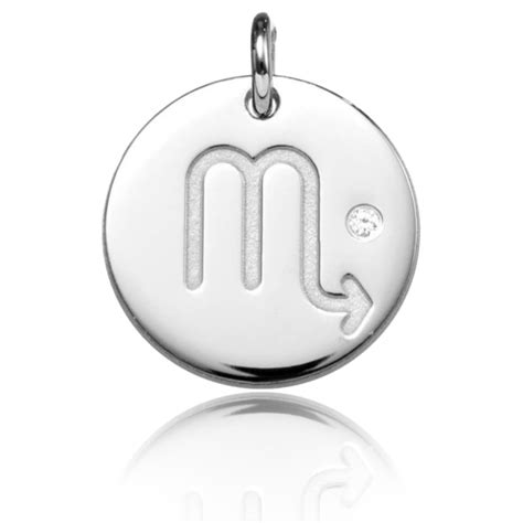 Pendentif Signe Astrologique Scorpion Oxyde Argent 925