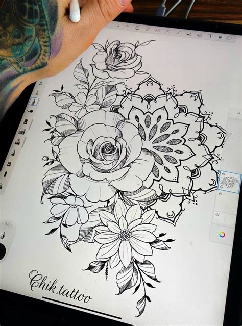 Mandala Flower Tattoo Designs