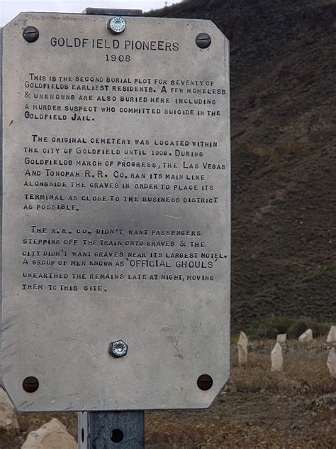 Goldfield Pioneer Cemetery In Goldfield Nevada Find A Grave Cemetery