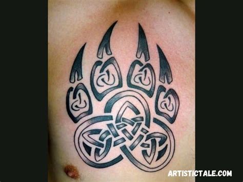 24 Bear Paw Tattoo Designs – Get Inspired - Artablic