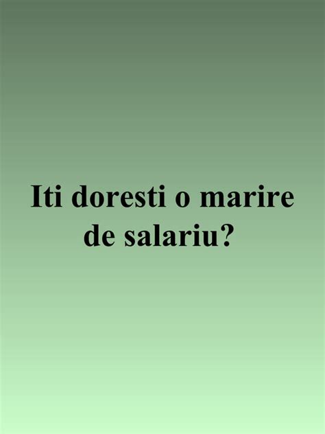 Marire De Salariu PDF