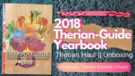 Therian Haul Therian Guide Yearbook 2018 And More Unboxing Youtube