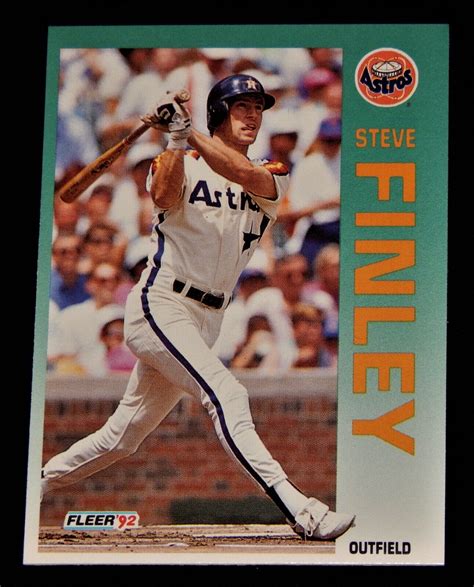 Vintage Baseball Card 1992 MLB FLEER HOUSTON ASTROS Steve Finley