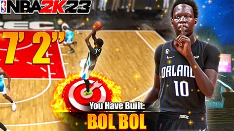 This 7 2 Bol Bol Build Is Unguardable In Nba 2k23 Youtube