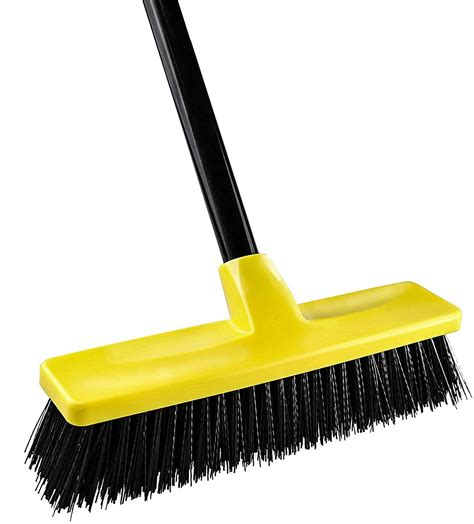 Push Broom Outdoor Indoor Broom 12 Wide59 Long Handle With Stiff