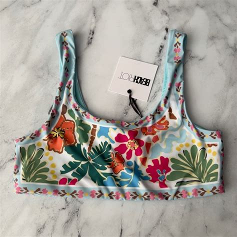 Beach Riot Swim Beach Riot Nwt Wireless Unlined Francis Floral Swim Bikini Top Poshmark