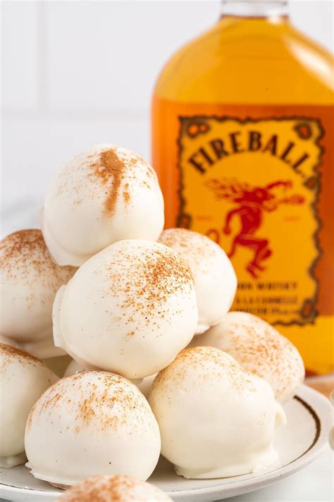 Fireball Whiskey Balls Candy Recipes Homemade Alcoholic Desserts