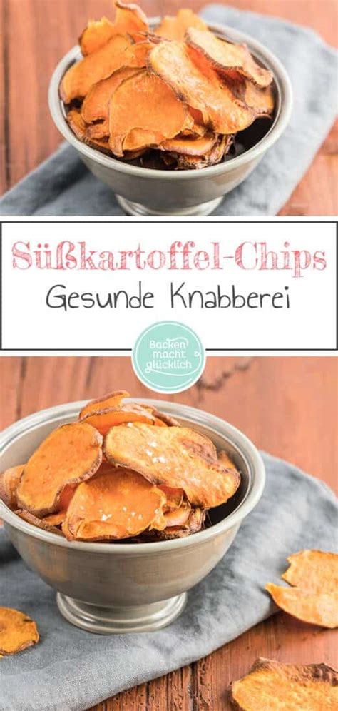 Knusprige Süßkartoffel Chips Backen Macht Glücklich