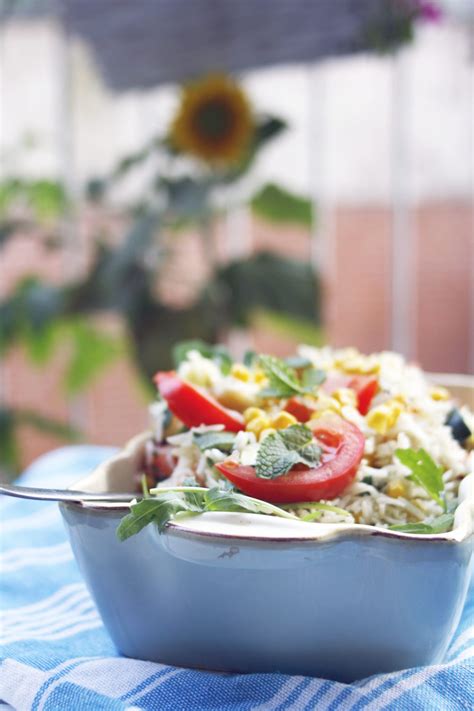 Rezept Vegetarischer Reissalat Mit Gem Se Einfach Und Lecker