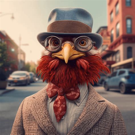 Hipster Chicken Rmidjourney