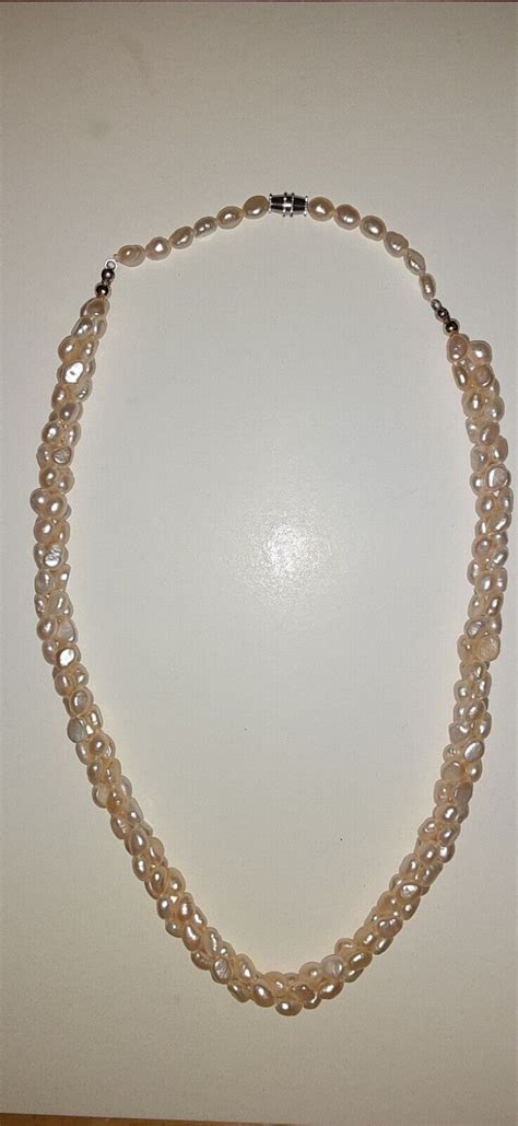 Vintage Pearl Necklace 18 Long Gem