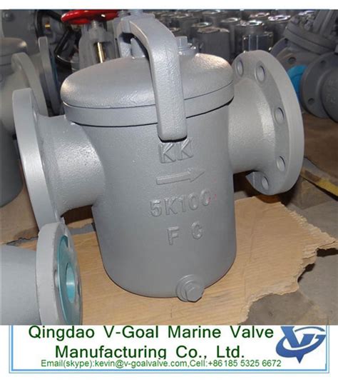 Marine Jis Standard Cast Iron Strainer Valve Qingdao V Goal Marine