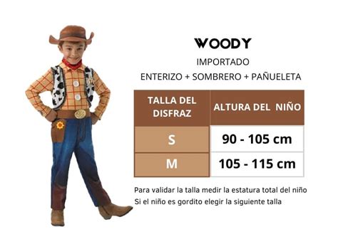 Ripley DISFRAZ WOODY NIÑO IMPORTADO HALLOWEEN NAVIDAD CUMPLEAÑOS