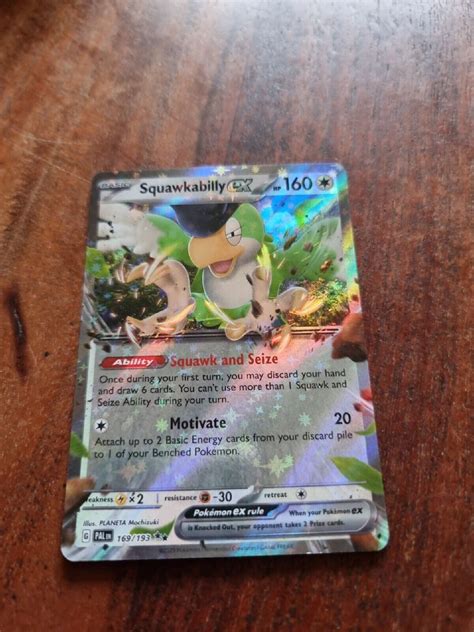 Pokémon Squawkabilly ex Paldea Evolved 169 193 Double Rare Pack Fresh