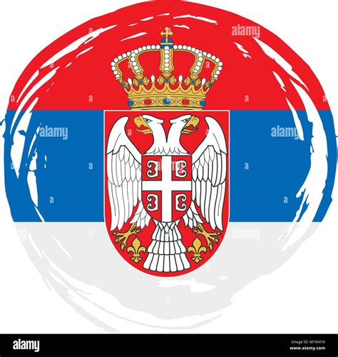 Serb Flag Serbia Stock Vector Images Alamy