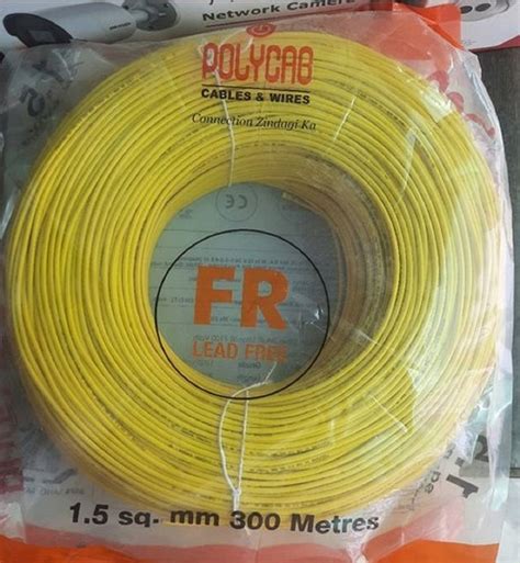 Polycab Fr Lead Free Wire Roll Length M Wire Size Sqmm At