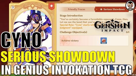 How To Defeat Cyno In Serious Showdown TCG Duel Genius Invokation