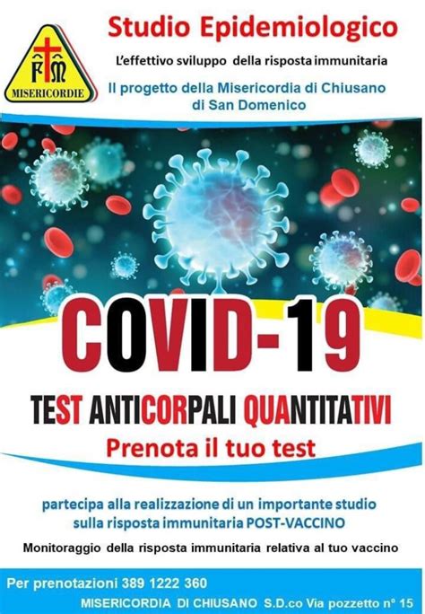 Covid A Chiusano San Domenico Arrivano I Test Anticorpali Quantitativi