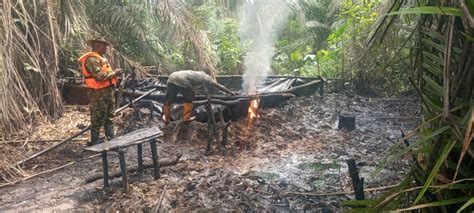 Army Destroys Illegal Refineries In Rivers Abia