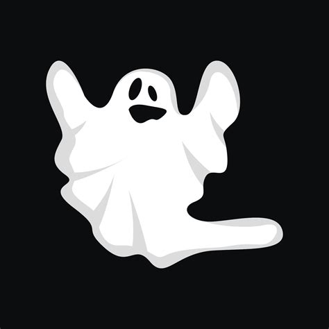 Ghost Logo, Halloween Ghost Vector Illustration, Halloween Party ...