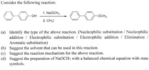 Solved Consider The Following Reaction Naoch Oh Och Ch L A