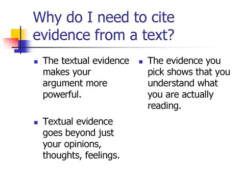 How To Cite Evidence From Text To Support Your Arguments Ppt Download