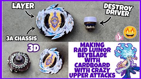 🤯 Making Raid Luinor Beyblade With Cardboard Cardboard Pro Series