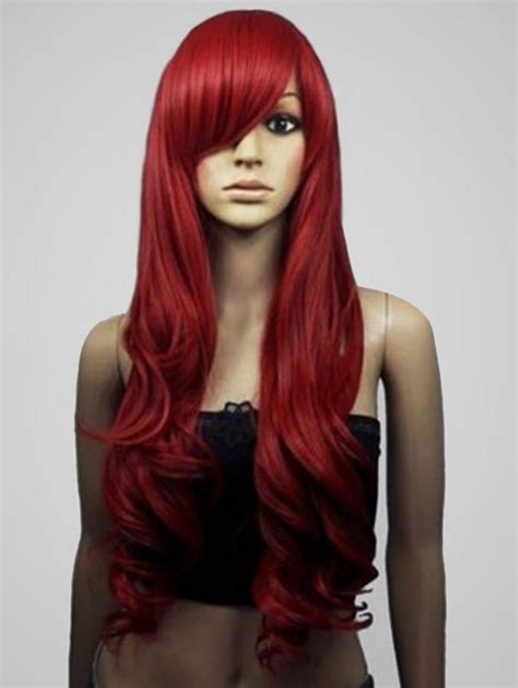 Long Side Bang Body Wave Cosplay Synthetic Wig Best Lace Front Wigs Long Wigs Wigs