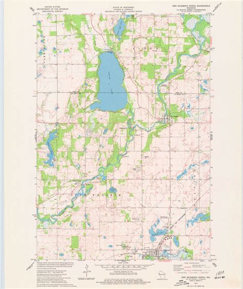 New Richmond North, WI (1974, 24000-Scale) Map by United States ...