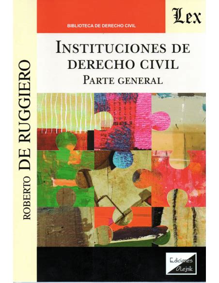 Instituciones De Derecho Civil Parte General