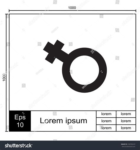 Female Icon Women Sex Signwhite Button Stock Vector Royalty Free Shutterstock