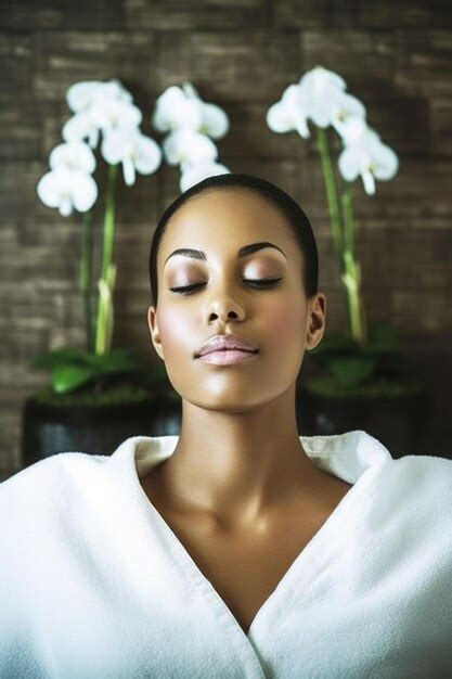 Premium Ai Image Shot Of A Young Woman Relaxing At A Spa Created With