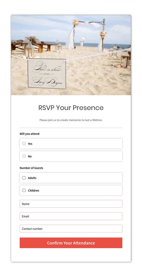 Wedding Rsvp Google Form Template - Printable Word Searches