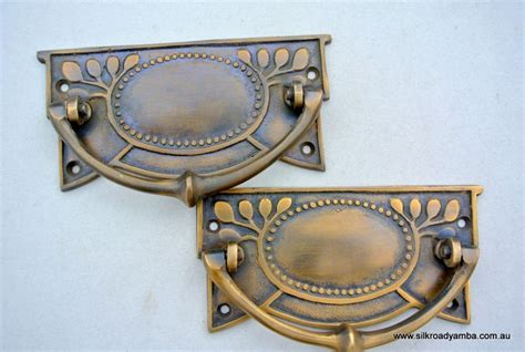 2 Large Pulls Drops 334 Inches Art Nouveau Deco Watson A15 Handles 95 Cm Antique Style