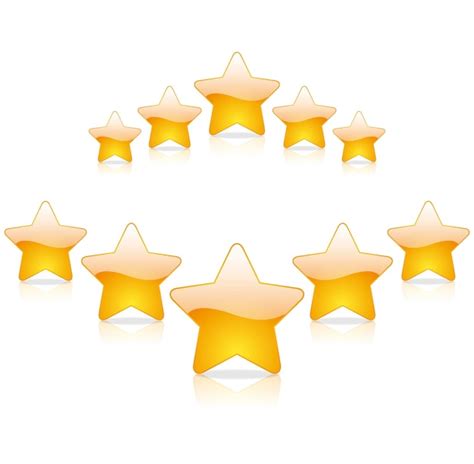 Premium Vector | Five star rating