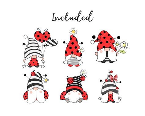 Ladybug Gnomes Png Gnome Clipart Ladybug Clipart Ladybug Png Spring