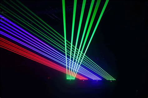 Disco Rgb Laser Moving Bar Lazer 6x500mw Red Line Fat Beam Dj Club