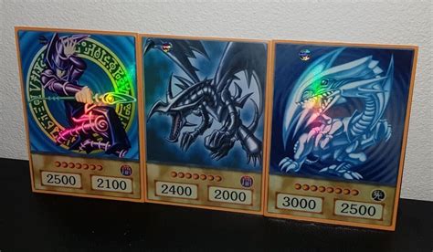 Yugioh Orica Blue Eyes White Dragondark Magicianred Eyes Etsy