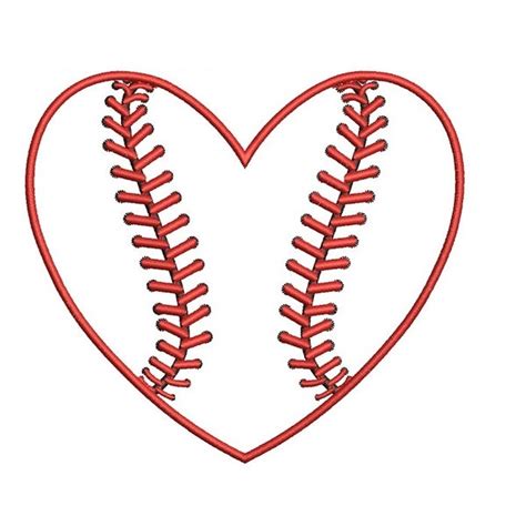 Baseball Heart Etsy