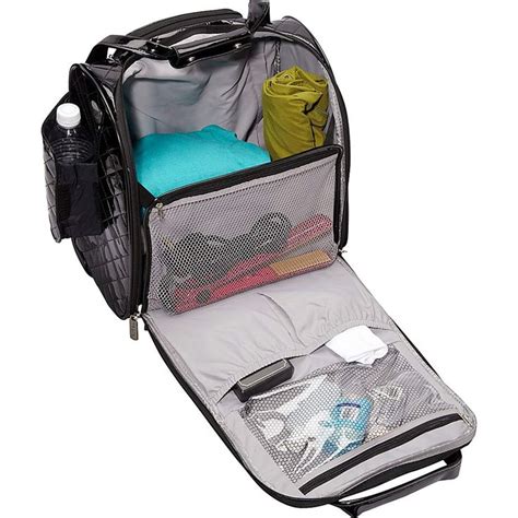 Travelon Wheeled Underseat Carry On With Back Up Bag Black One Size