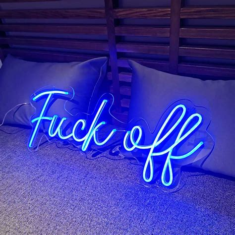 Fuck Off Neon Sign Custom Neon Sign Personalized Flex Led Neon Etsy