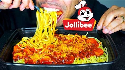 Asmr Jollibee Mukbang Filipino Spaghetti Recipe Eating Show Sounds Asmr