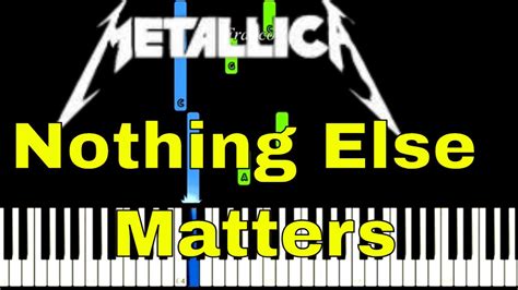 Metallica Nothing Else Matters EASY Piano Tutorial By Franco YouTube