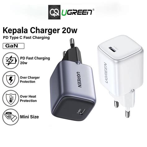 Jual Kepala Charger Ugreen Iphone W Power Delivery Type C Gan