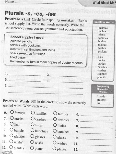 Plurals S Es Ies 1 Worksheet Live Worksheets