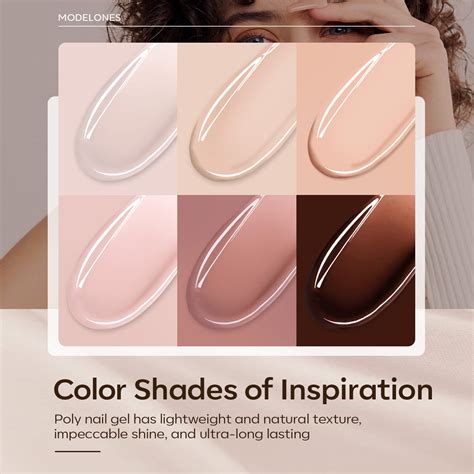 Poly Extension Gel Kit Colors Nude Pink Skin Tones Poly Nail Gel Kit With Nail Lamp All In